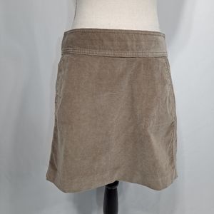 Banana Republic Khaki Corduroy Skirt
